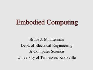 Embodied Computing