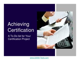 Achieving Certification