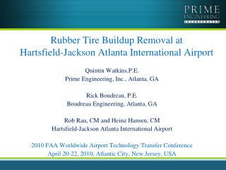 Rubber Tire Buildup Removal at Hartsfield-Jackson Atlanta International Airport