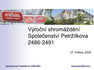 Výroční shromáždění Společenství Petržílkova 2486-2491