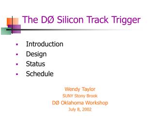 The D Ø Silicon Track Trigger