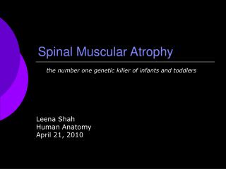 Spinal Muscular Atrophy