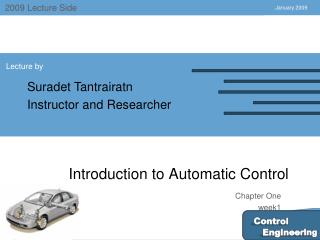 Introduction to Automatic Control