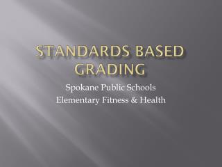 Standards based grading