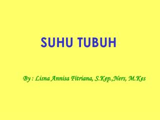 SUHU TUBUH