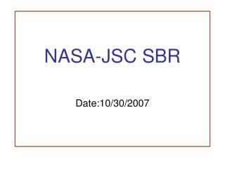 NASA-JSC SBR