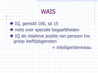 WAIS