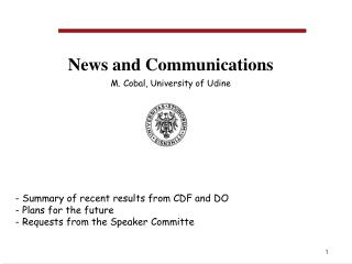 News and Communications