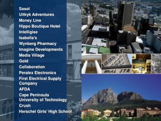 Sasol Uitkyk Adventures Money Line Hippo Boutique Hotel Intelligise Isabella’s Wynberg Pharmacy