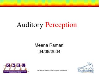 Auditory Perception