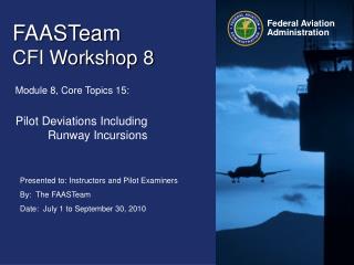 FAASTeam CFI Workshop 8