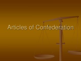 Articles of Confederation