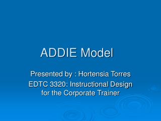 ADDIE Model