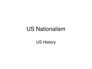 US Nationalism