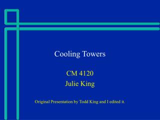 Cooling Towers
