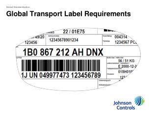 Global Transport Label Requirements