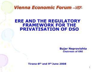 Vienna Economic Forum –VEF-