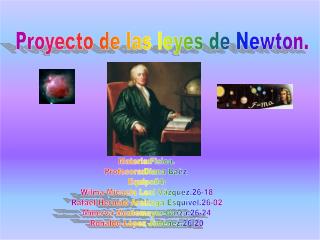 Proyecto de las leyes de Newton.