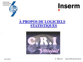 À PROPOS DE LOGICIELS STATISTIQUES