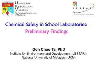 Chemical Safety in School Laboratories: Preliminary Findings