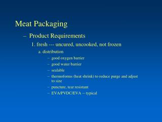 Meat Packaging