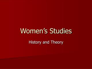 Women’s Studies