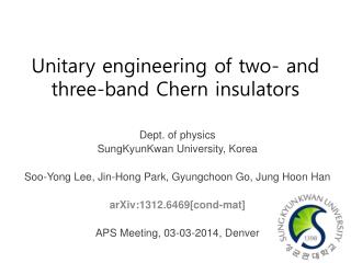 Unitary engineering of two- and three-band Chern insulators