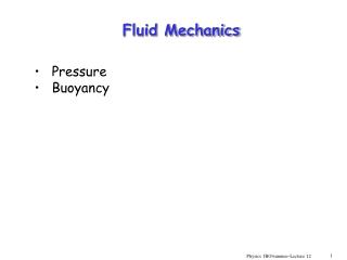 Fluid Mechanics