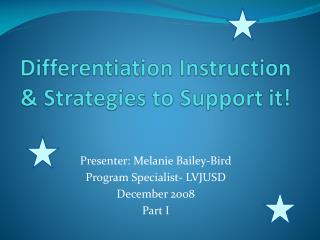 Differentiation Instruction &amp; Strategies to Support it!