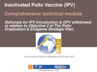 Immunization Systems Management Group (IMG)
