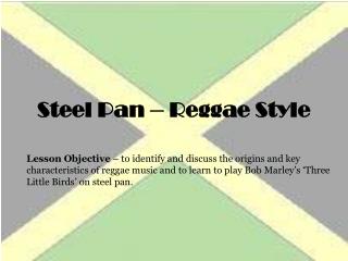 Steel Pan – Reggae Style