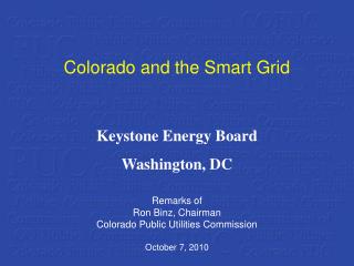 Colorado and the Smart Grid