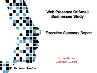 Web Presence Of Small Businesses Study