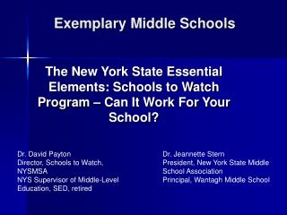 Exemplary Middle Schools