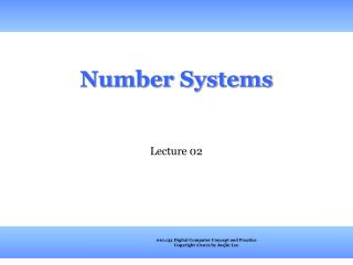 Number Systems