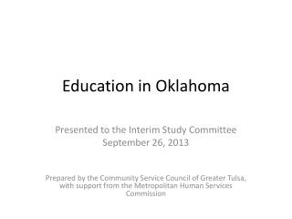 Education in Oklahoma
