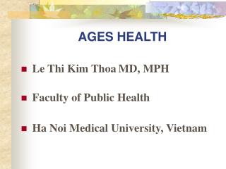 AGES HEALTH