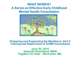 WHAT WORKS? A Series on Effective Early Childhood Mental Health Consultation