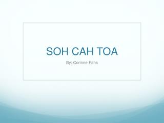 SOH CAH TOA