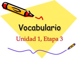 Vocabulario