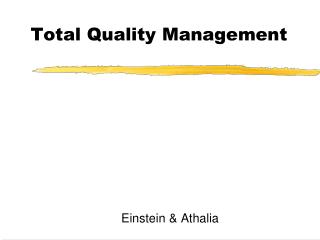 Total Quality Management