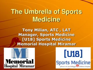 The Umbrella of Sports Medicine