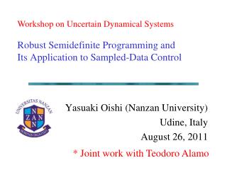 Robust Semidefinite Programming and Its Application to Sampled-Data Control