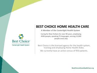 BEST CHOICE HOME HEALTH CARE