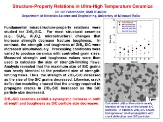 Structure-Property Relations in Ultra-High Temperature Ceramics