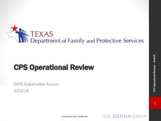 CPS Operational Review