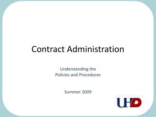 Contract Administration