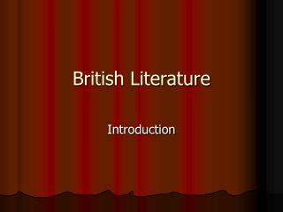 British Literature