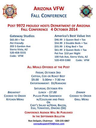 Arizona VFW Fall Conference