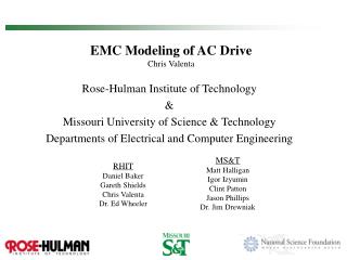 EMC Modeling of AC Drive Chris Valenta
